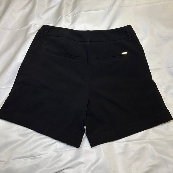 White House Black Market Dress Shorts Tailored Fit Cuffed Hem Black Women’s US 0 - Picture 6 of 13